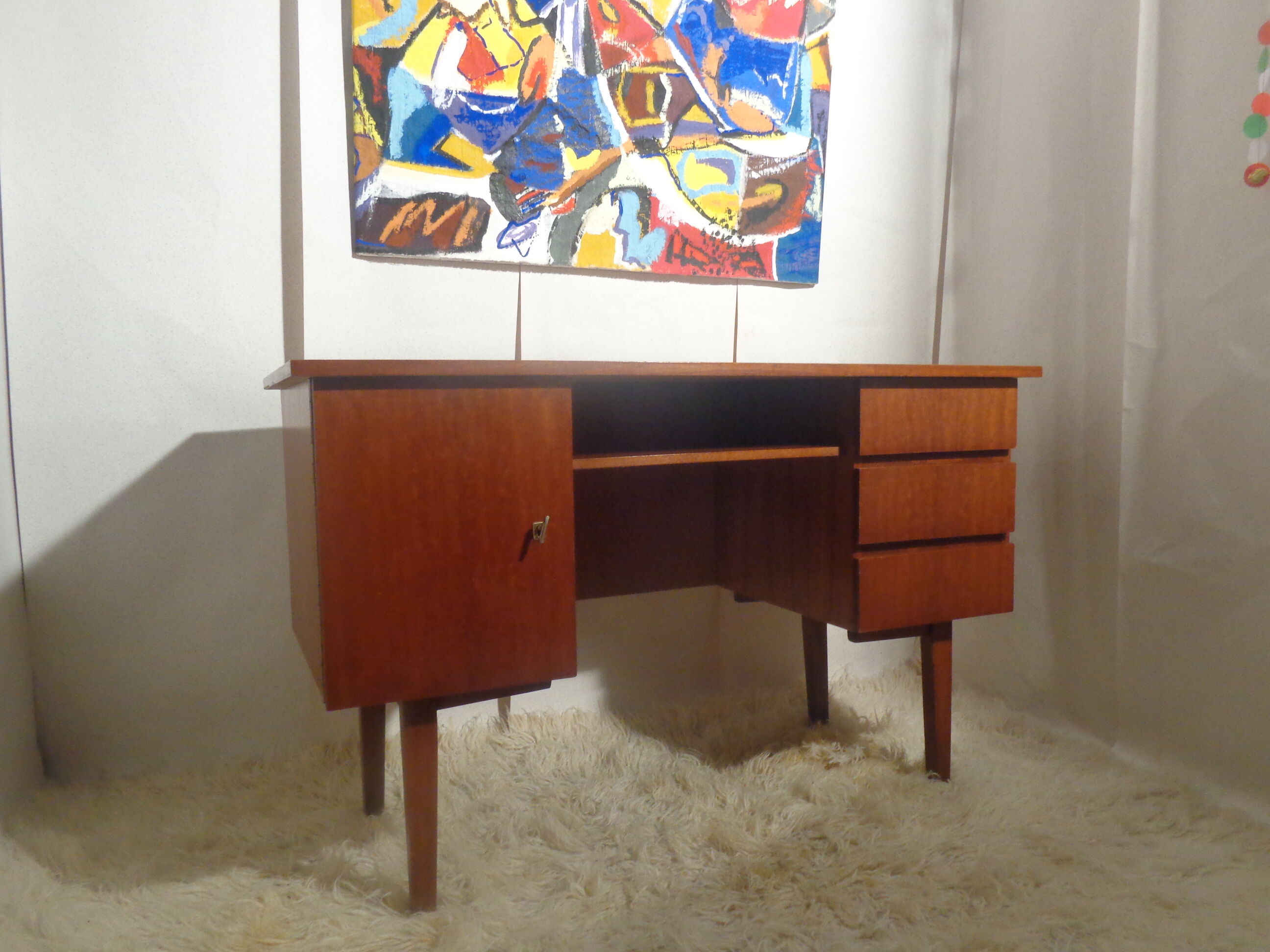 Vintage office of the 60s teak