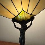 Art Nouveau “fan” lamp