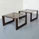 Vintage coffee table or side tables, 1970s.