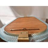 Elegant Venetian Azure Mirror with Murano Glass Torciglione Torchon