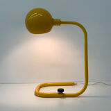 Mid-century design yellow tubular table lamp, 1970’s