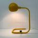 Lampe de table tubulaire jaune design du milieu du siècle, années 1970