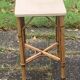 Vintage rattan and wicker side table, bedside table, side table