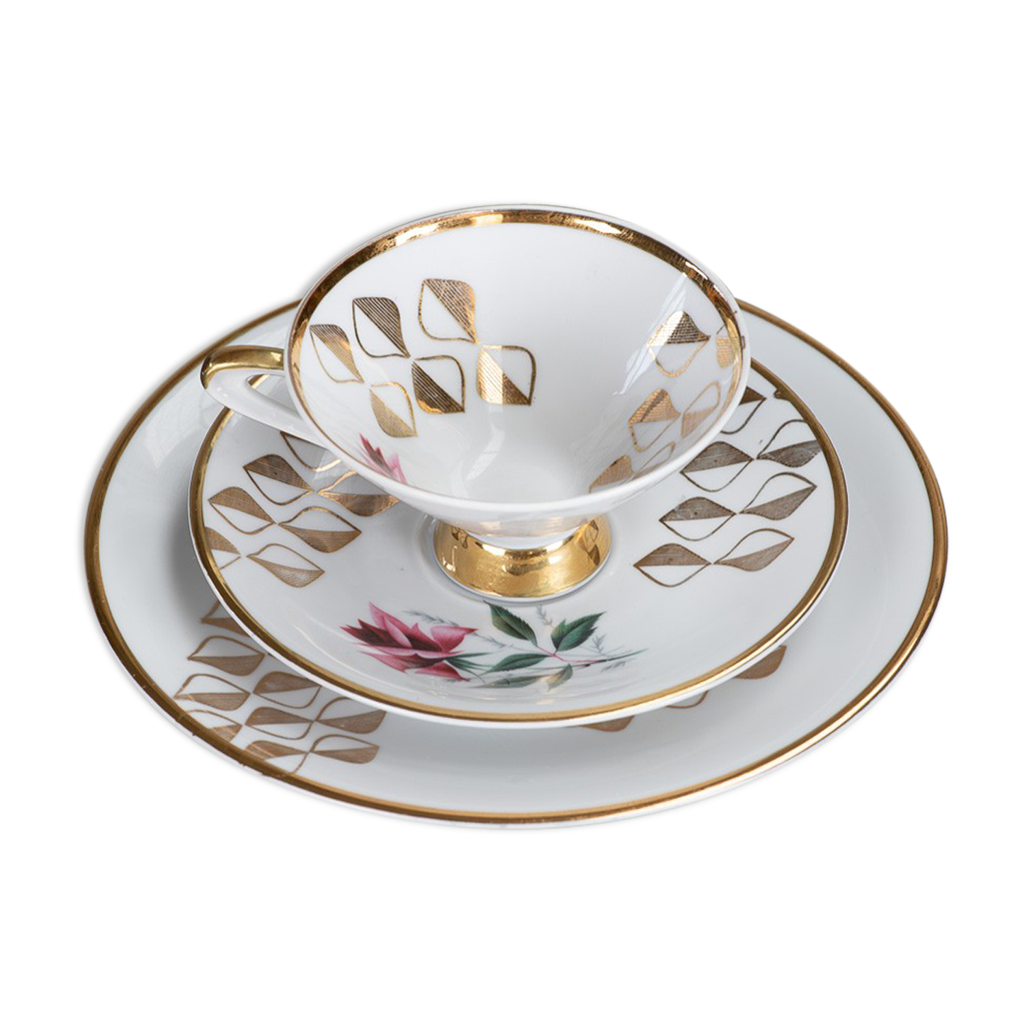 Cup and saucers Bavaria Germany 1950