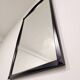 Vintage 1970s Wall Mirror with Black Wooden Frame