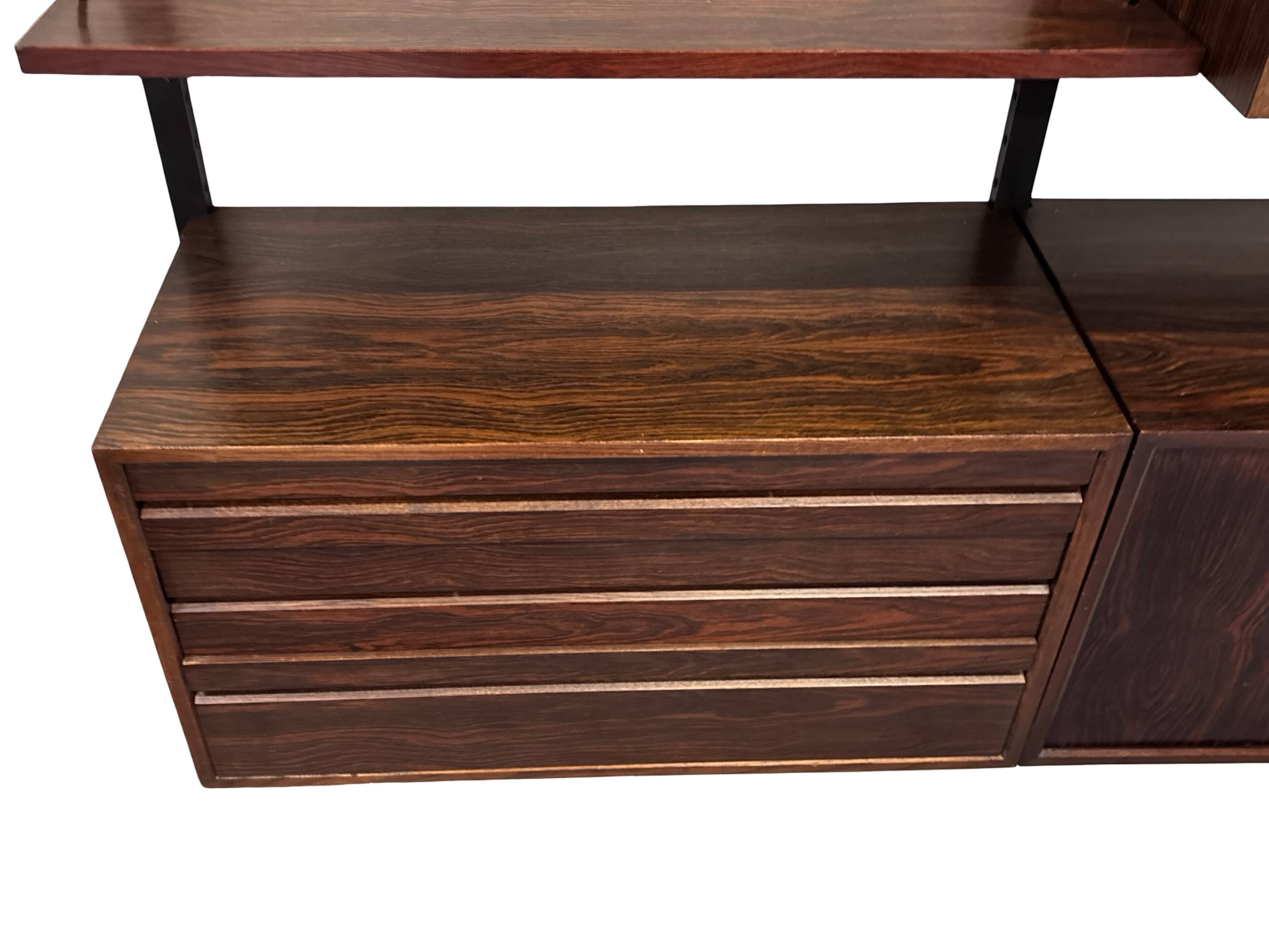 Vintage Poul Cadovius Royal System Wall System Rosewood