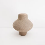 Ceramic sandblasted vase