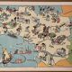 Old illustrated map of Brittany - JP Pinchon