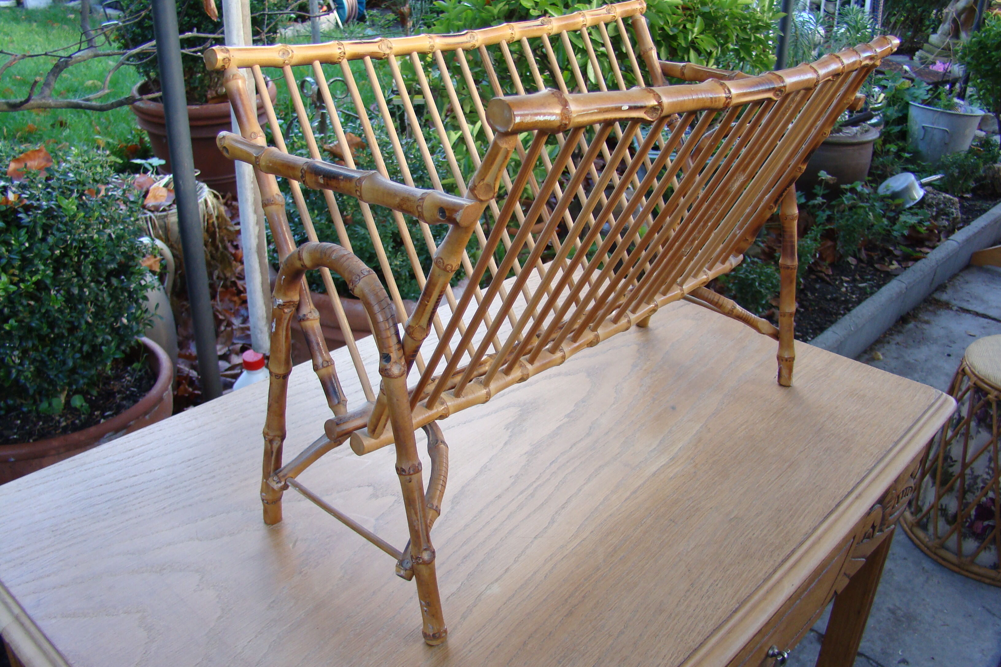 Magazines door bamboo vintage 50/60