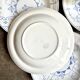 6 deep plates Boch La Louvière in blue glazed earthenware, "Copenhagen" service - 1920s-30s