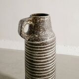 Vintage Swedish Mid Century Grey Ceramic Floorvase Ingrid Atterberg, 1950s