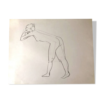 Nude pencil drawing