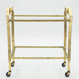 Wheeled service gilded iron glass Ramsay 1940