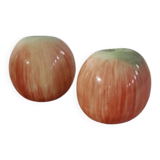 Apple salt and pepper shakers