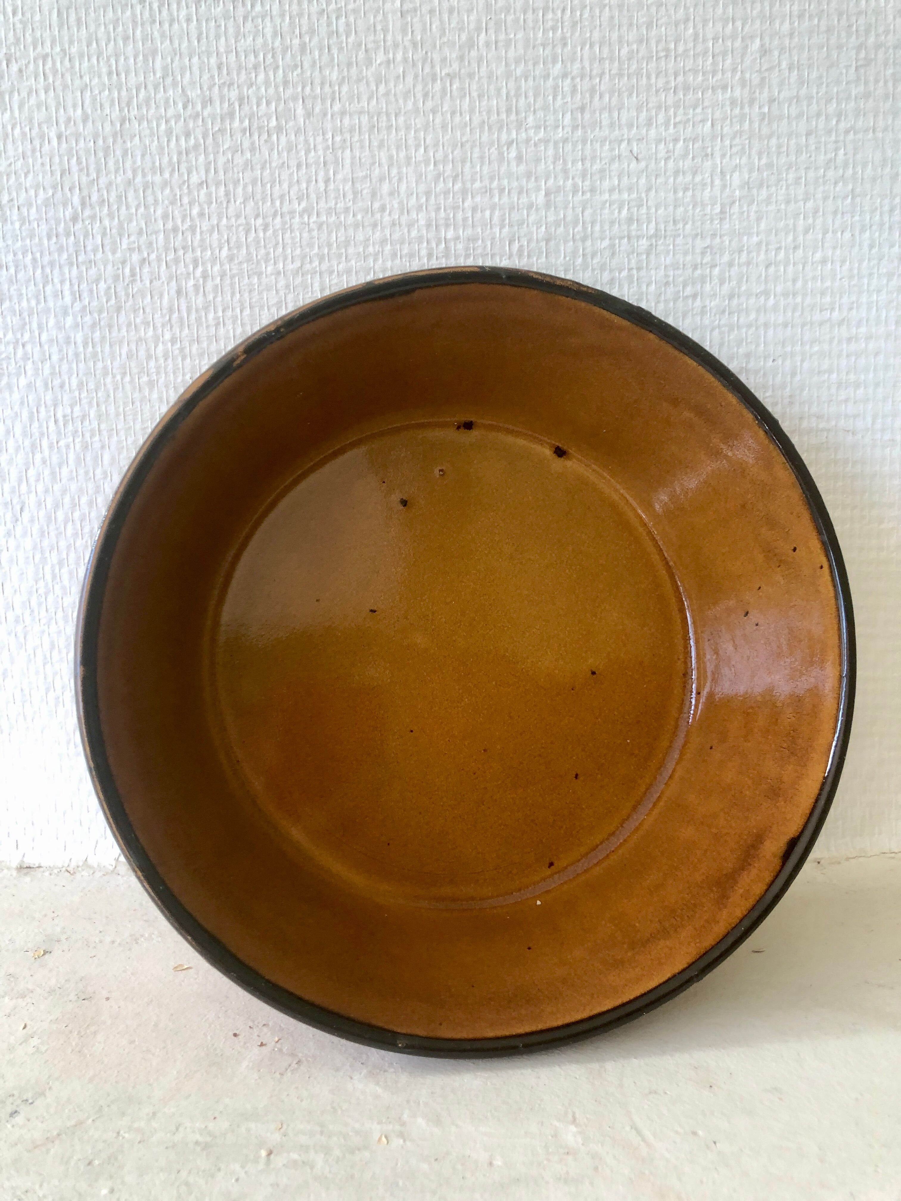 Antique ceramic salad bowl