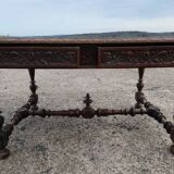 Renaissance style oak desk