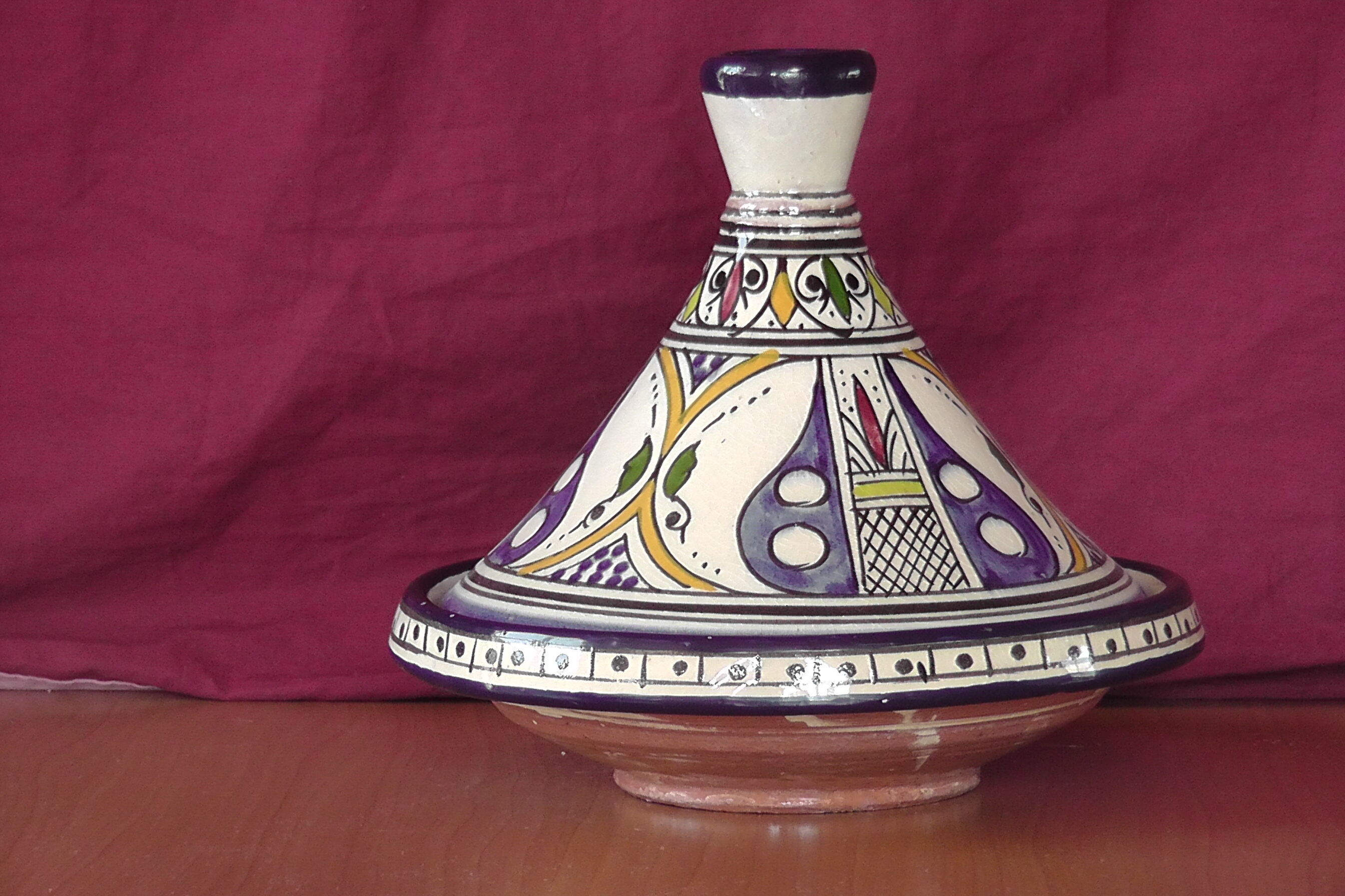 Moroccan tagine blue safi