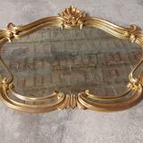 Old gilded wood mirror