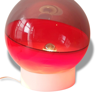 Light plastic ball 1970 space age 70's pop vintage seventies 70 S plastic lamp