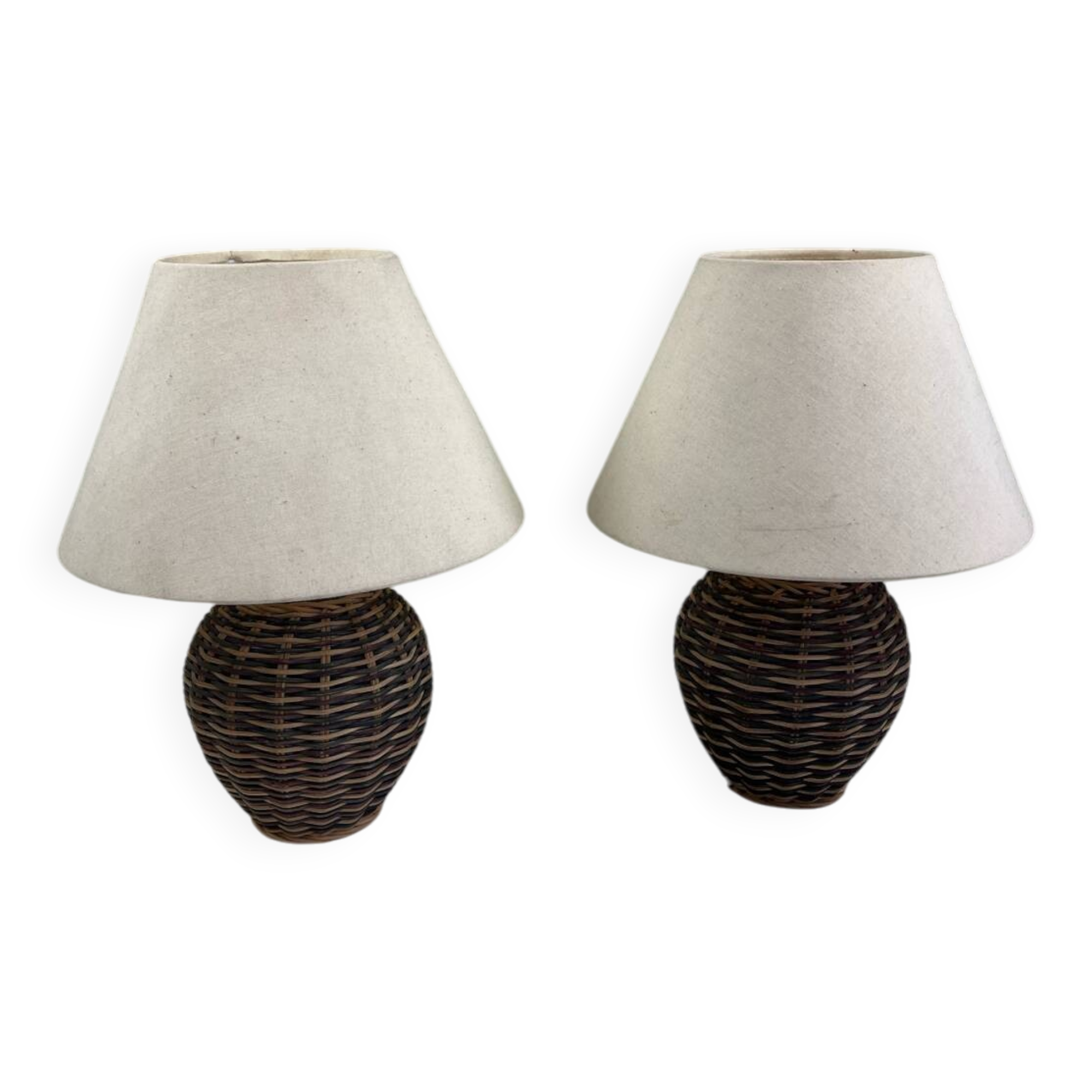 Pair of bedside lamps
