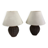 Pair of bedside lamps