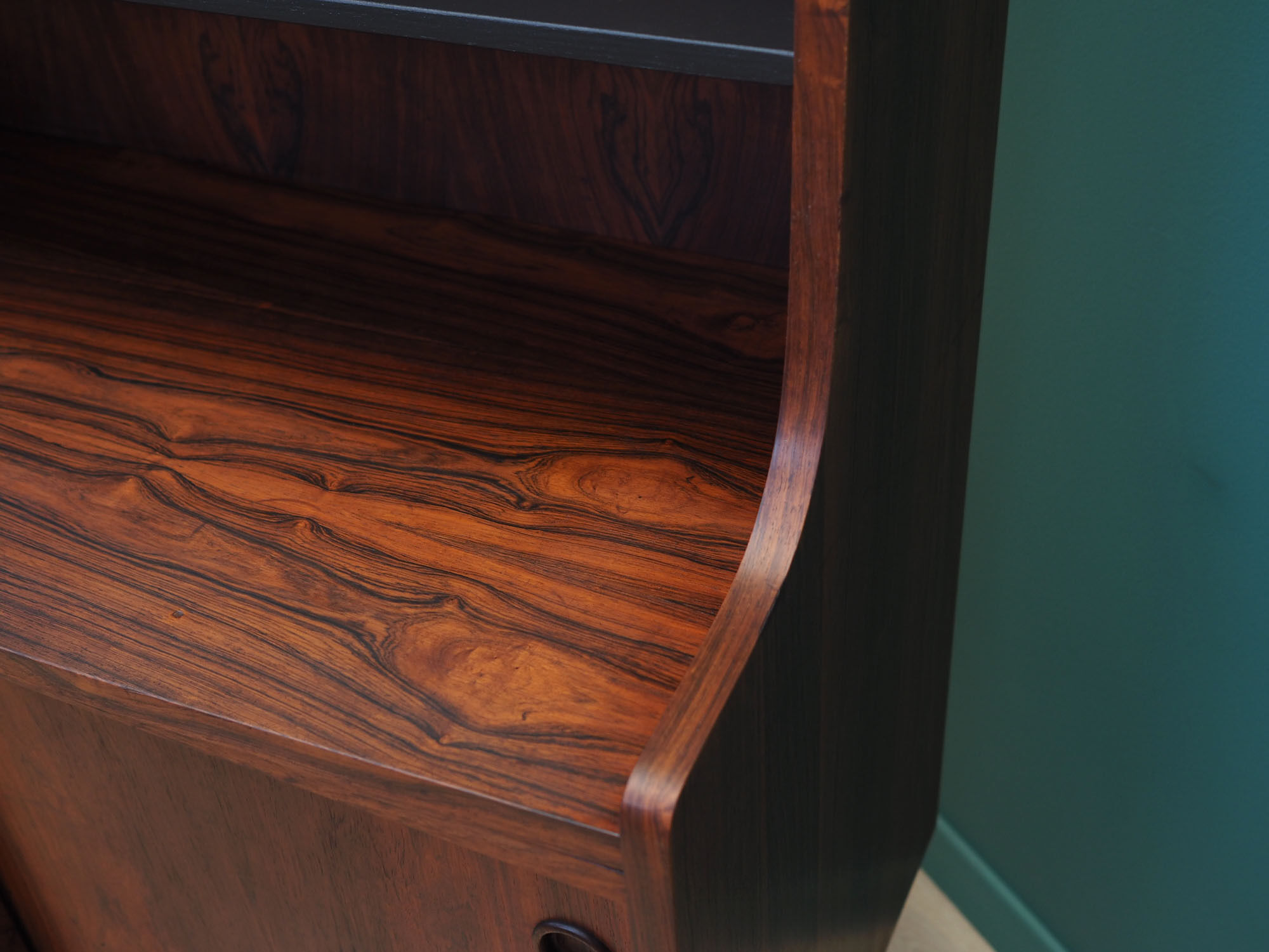 Rosewood bookcase, Danish design, 1960s, designer Johannes Sorth, production Bornholm