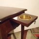 Pair of small boat cabin bedside tables / Small smoker's furniture.