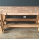 Antique workbench in light wood