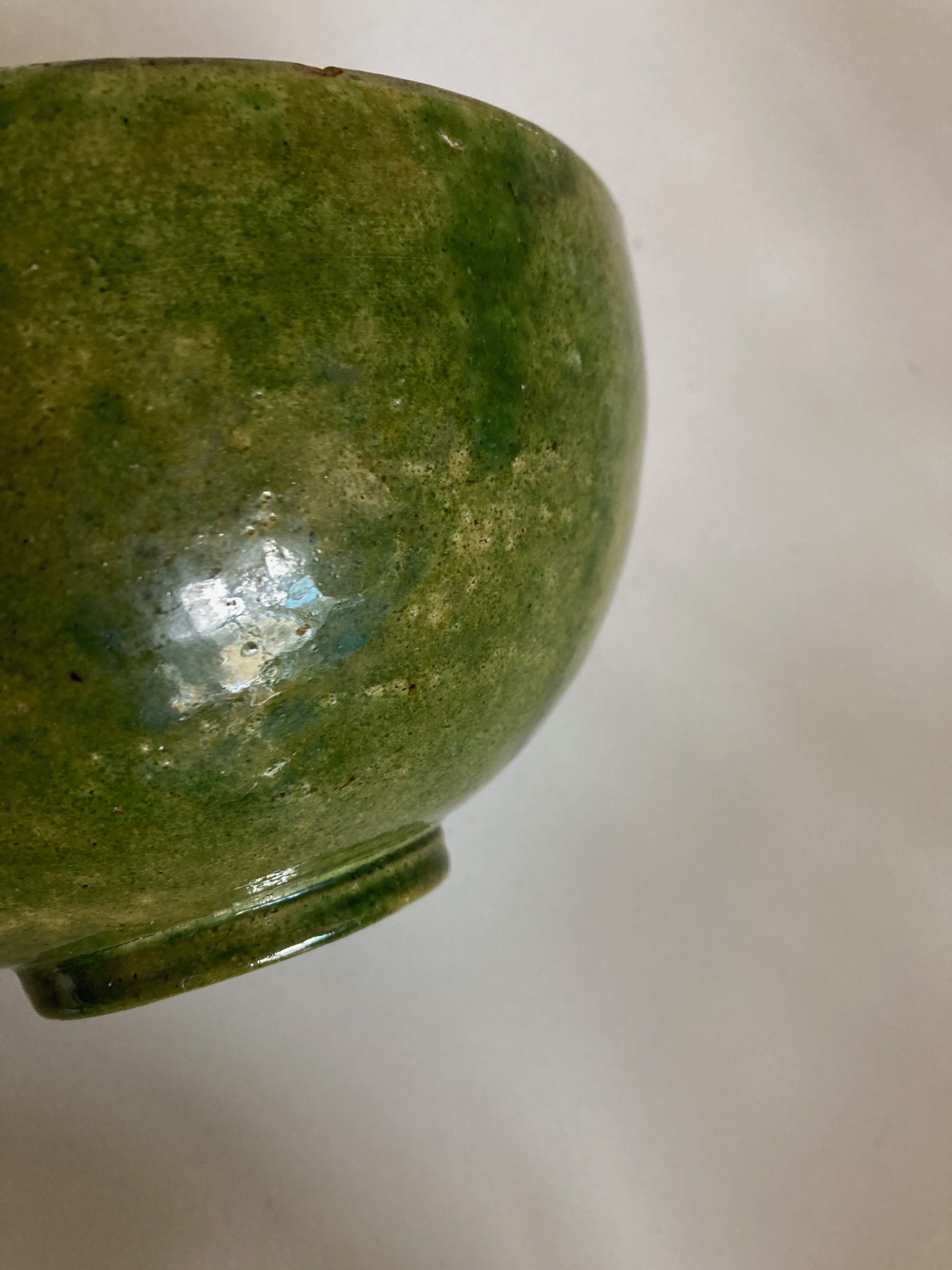 Glazed clay salad bowl from Biot 1960