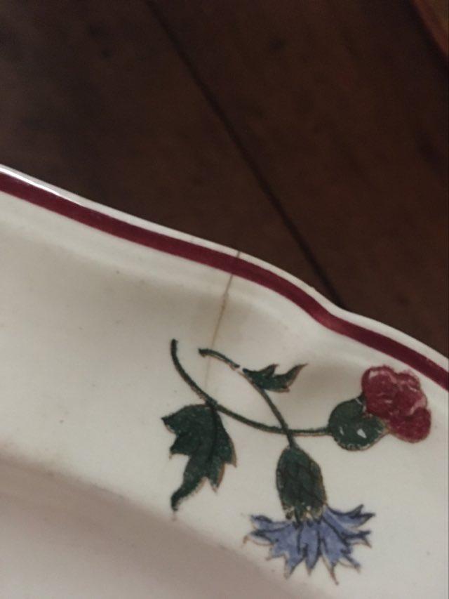 Ravier flowered Sarreguemines "Agreste".