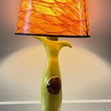 Vintage signed art ceramic lamp