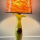 Vintage signed art ceramic lamp