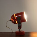 1970s Stanislav Indra Set of Three Red Wall/Table Lamps, Czechoslovakia