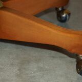 Captain's chair Chesterfield vintage leather with tufted wingback.