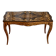 Antique coffee table with floral marquetry, Louis XV style.