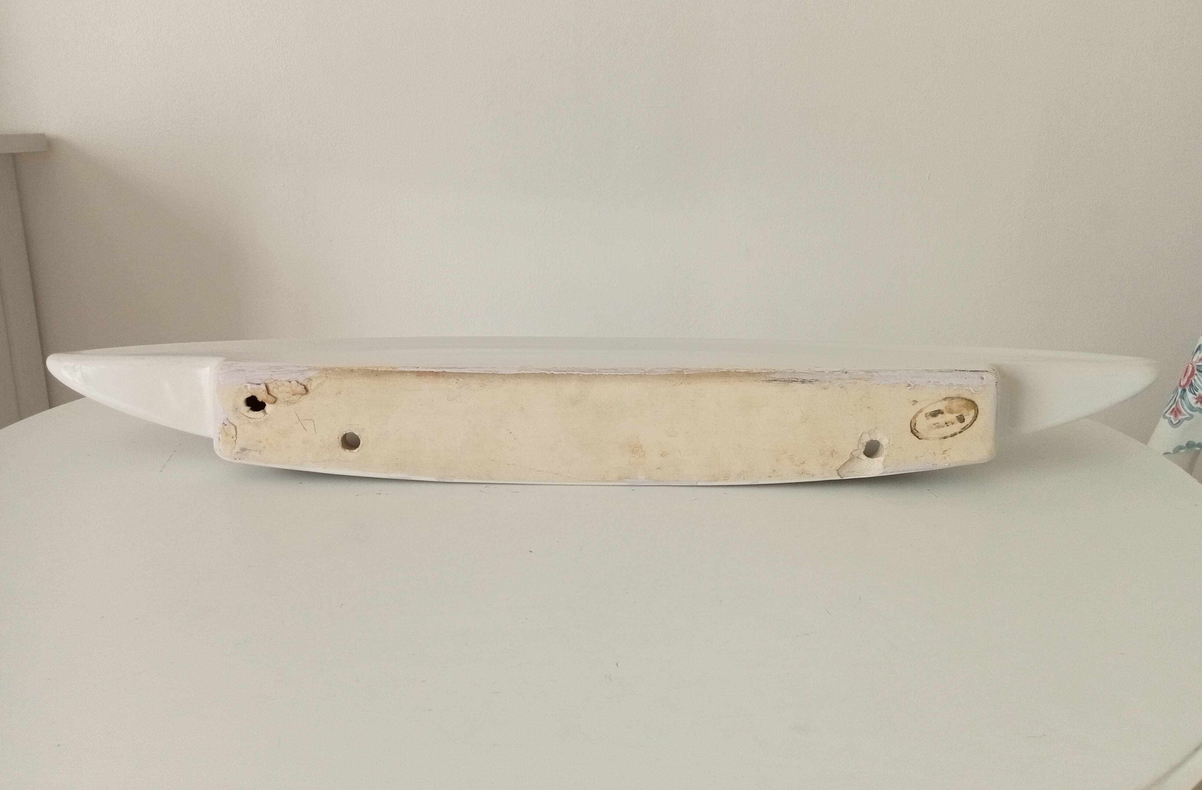 Vintage ceramic wall-mounted shelf