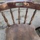 3 18th century western chairs in curved solid wood