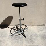 Adjustable and rotating industrial stool