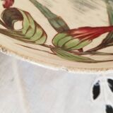 Coupe à fruits dessin polychrome en faïence de Lunéville