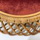 Oval rattan mirror style Franco Albini - 1960's