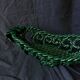 Green woven ceramic fruit bowl