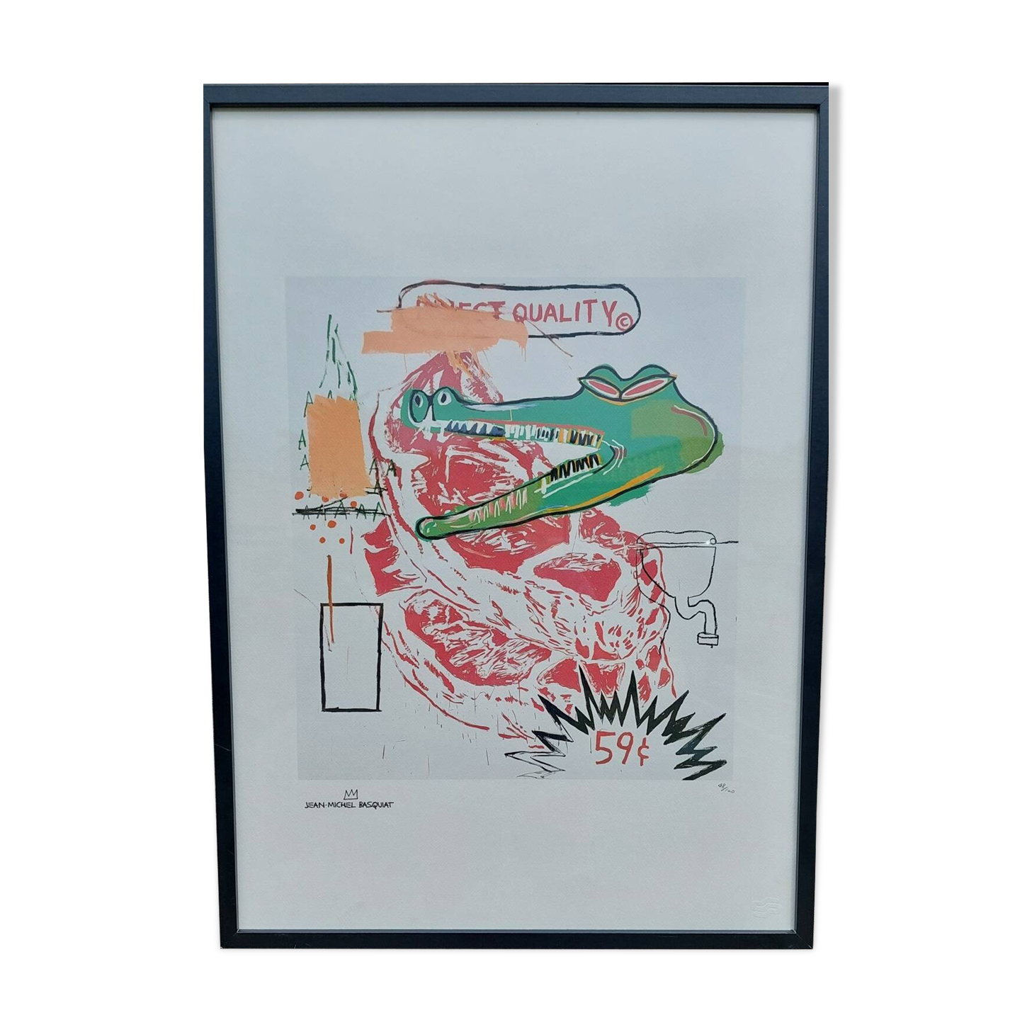 Wharol / Basquiat collaboration screen print