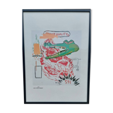 Wharol / Basquiat collaboration screen print
