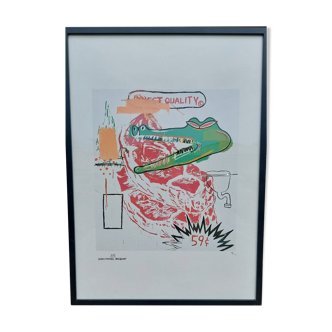 Wharol / Basquiat collaboration screen print