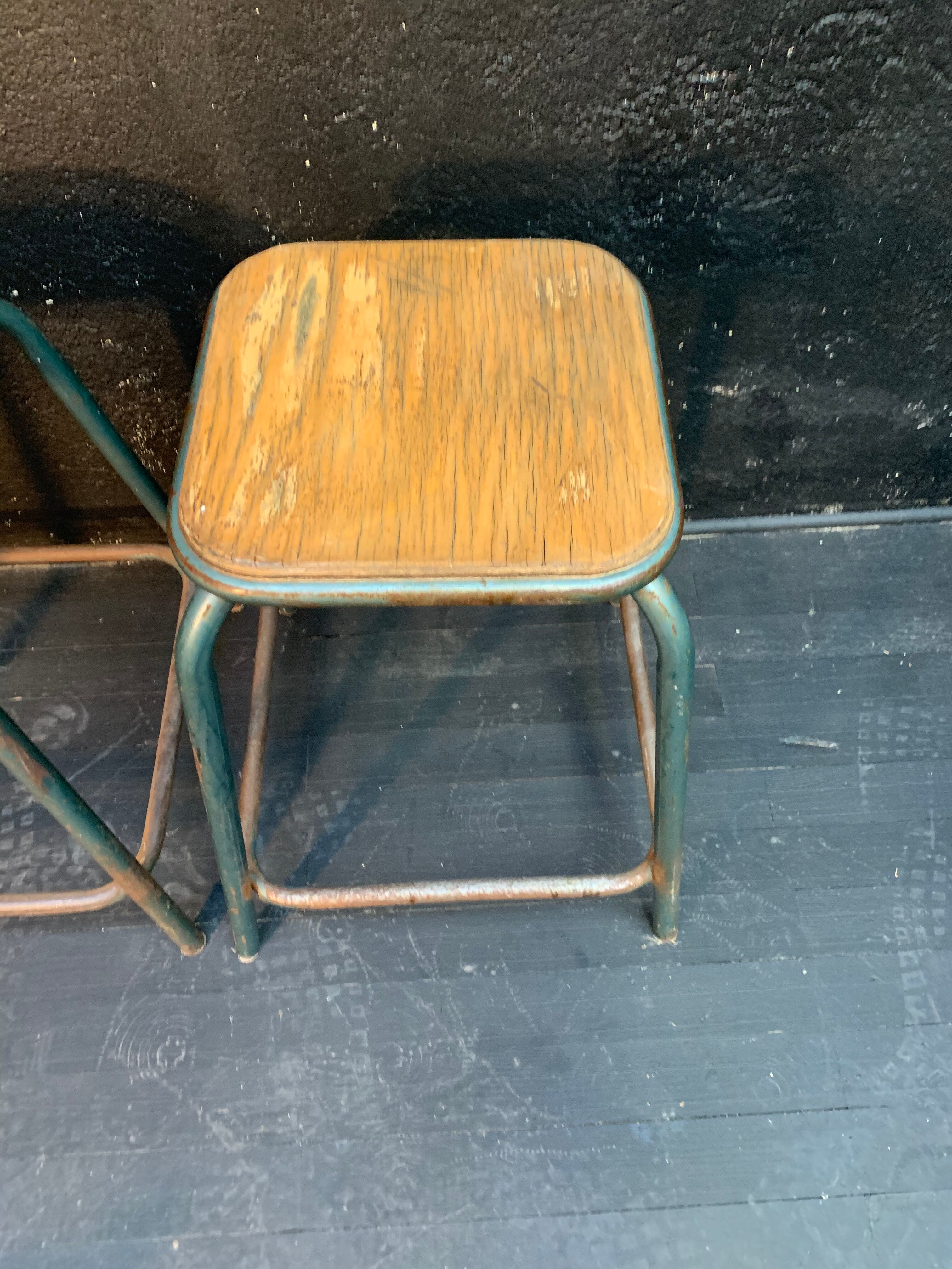 Pair of industrial stools