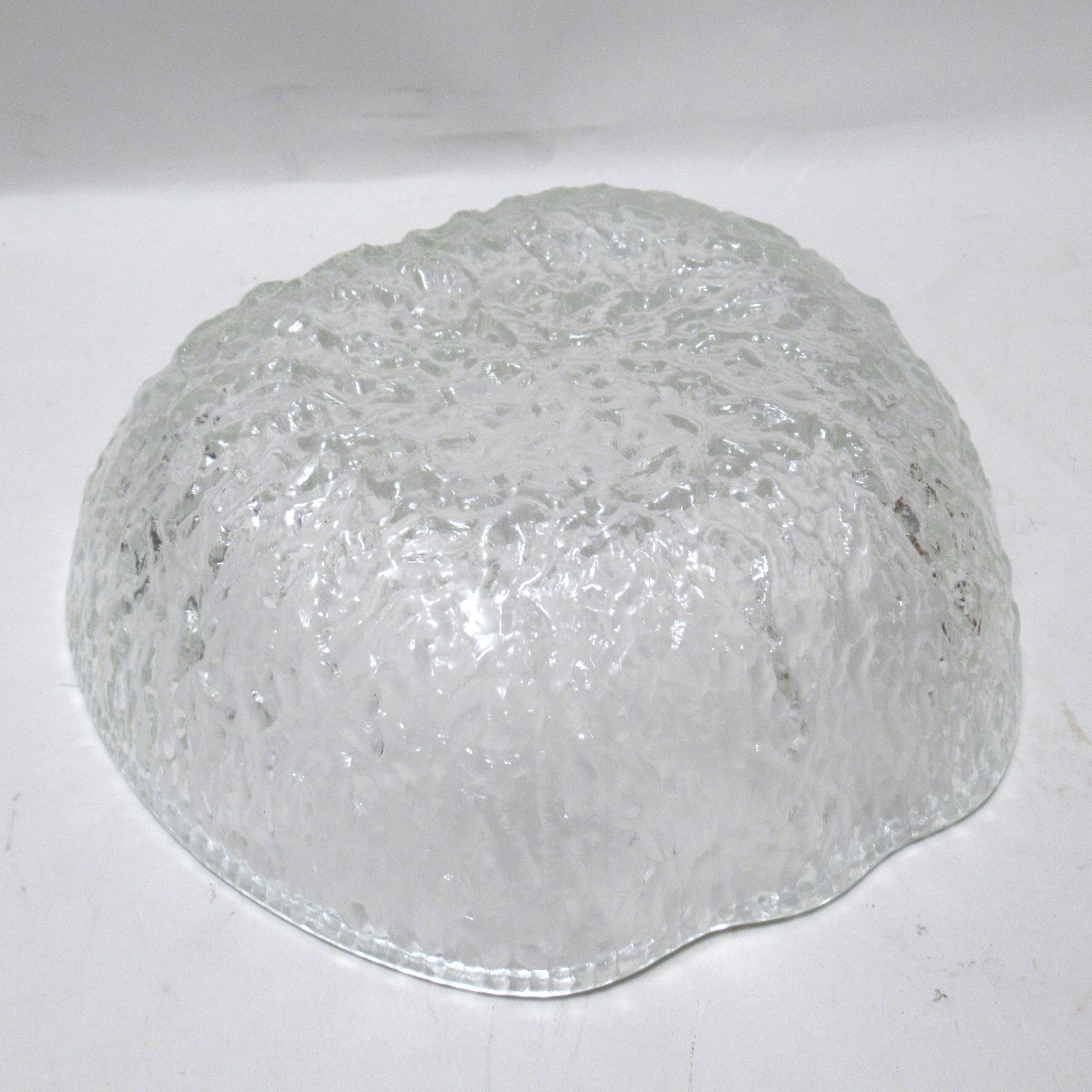 Apple salad bowl glass 70s