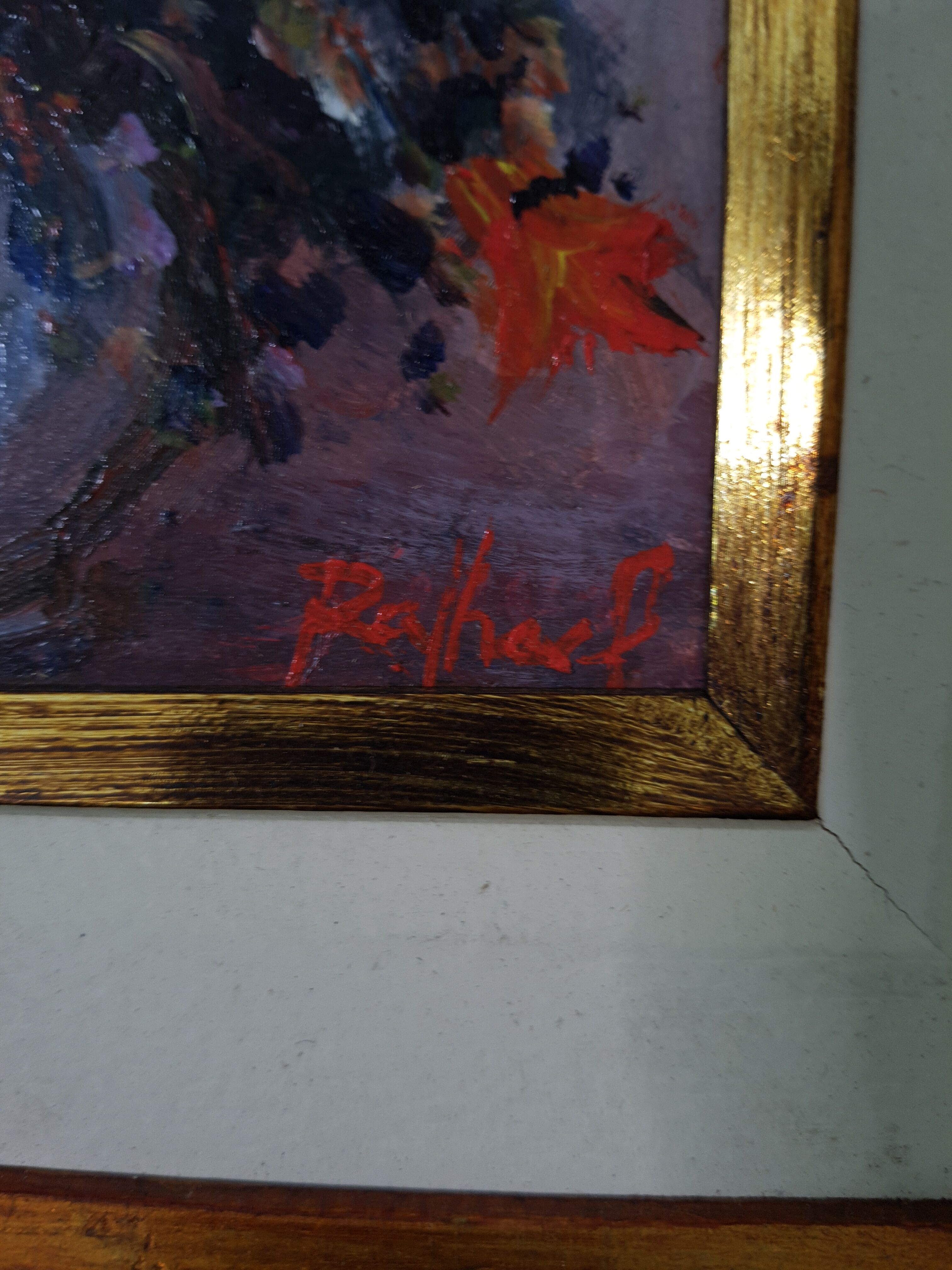 Painting bouquet of flowers