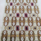 French rug Leleu 1950 224 X 157 cm