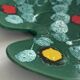 Vintage ceramic paint palette presentation plate | decorative bowl
