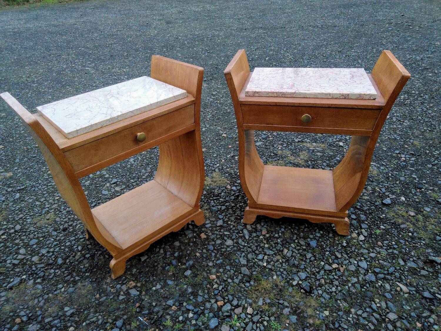 Pair of vintage bedside tables